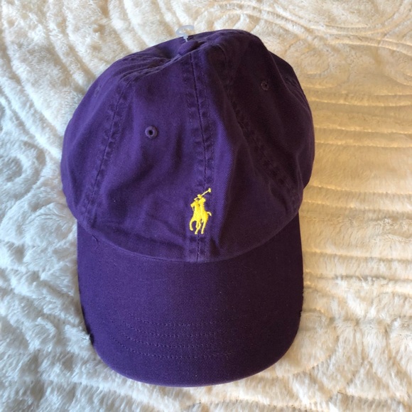 purple polo hat